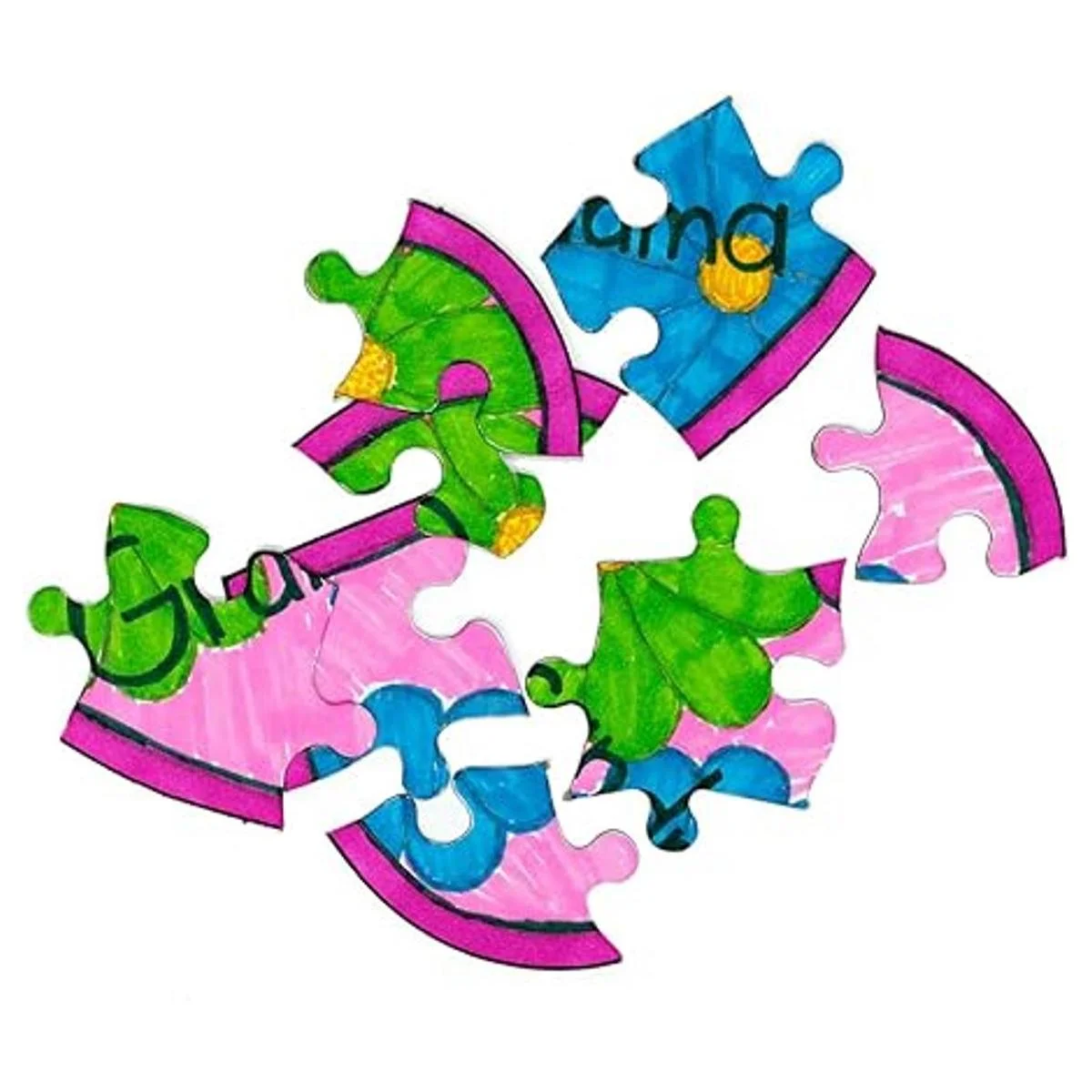 Hygloss Products Rompecabezas de corazón en blanco para_3