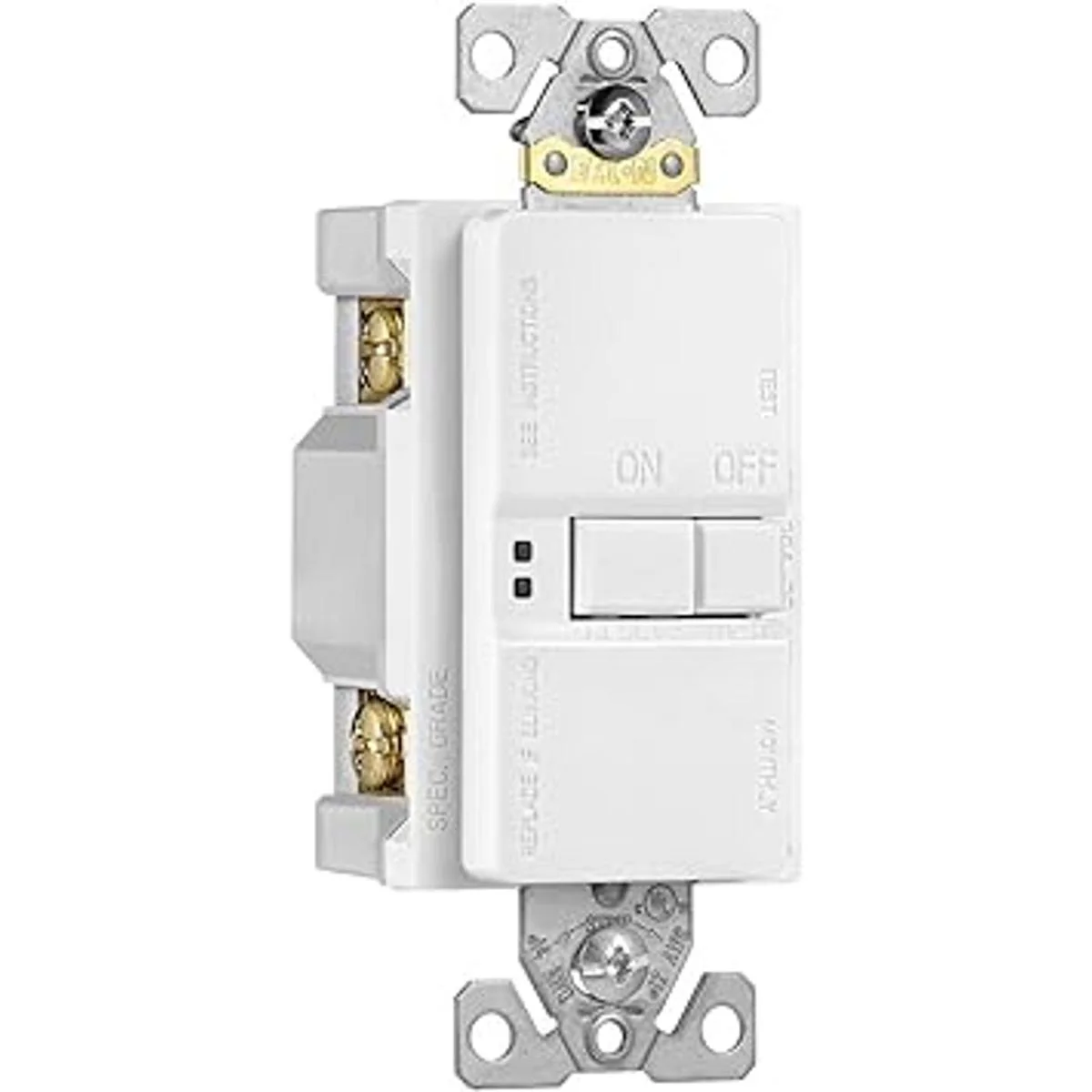 Eaton GFCI autoensayo 20 A 125 V Blanco Face recipiente_5