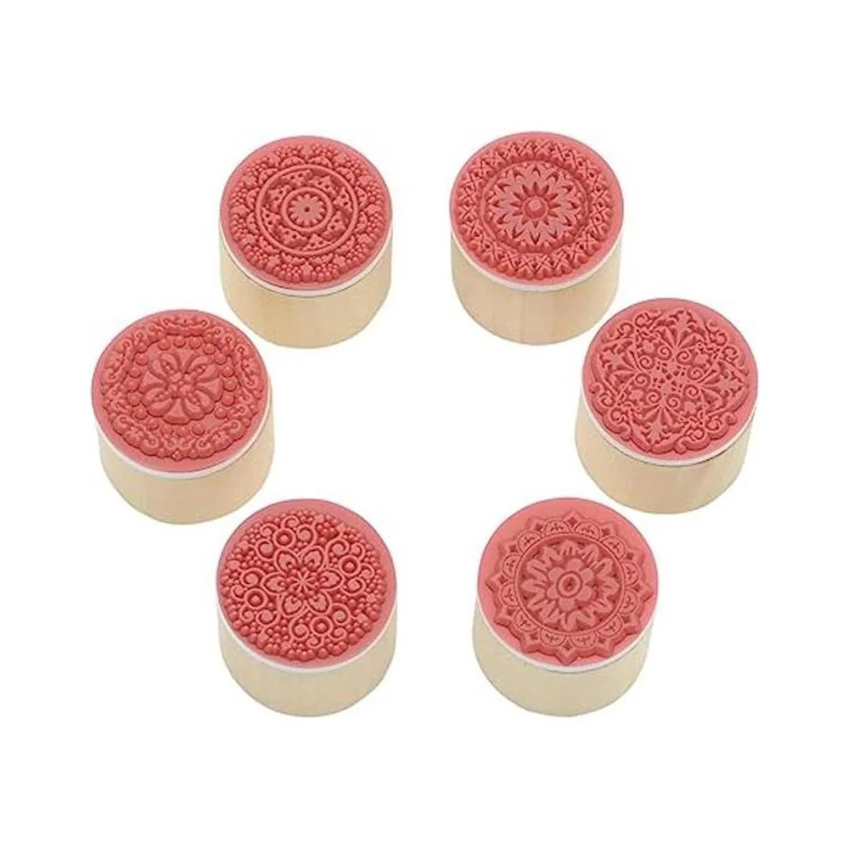 Minijuego de sellos de madera Yansanido 12 unidades para