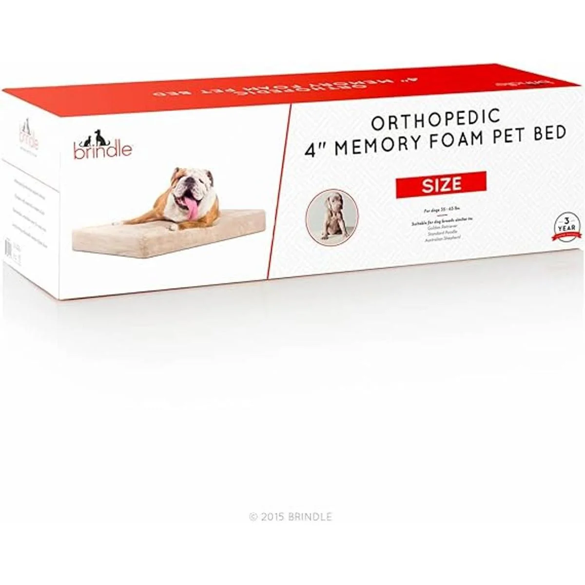 Brindle Funda impermeable de espuma viscoelástica para_4