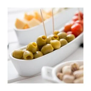 Swerve Plato de oliva de 10 onzas 1 bandeja curvada de_3