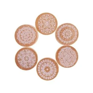 Minijuego de sellos de madera Yansanido 12 unidades para