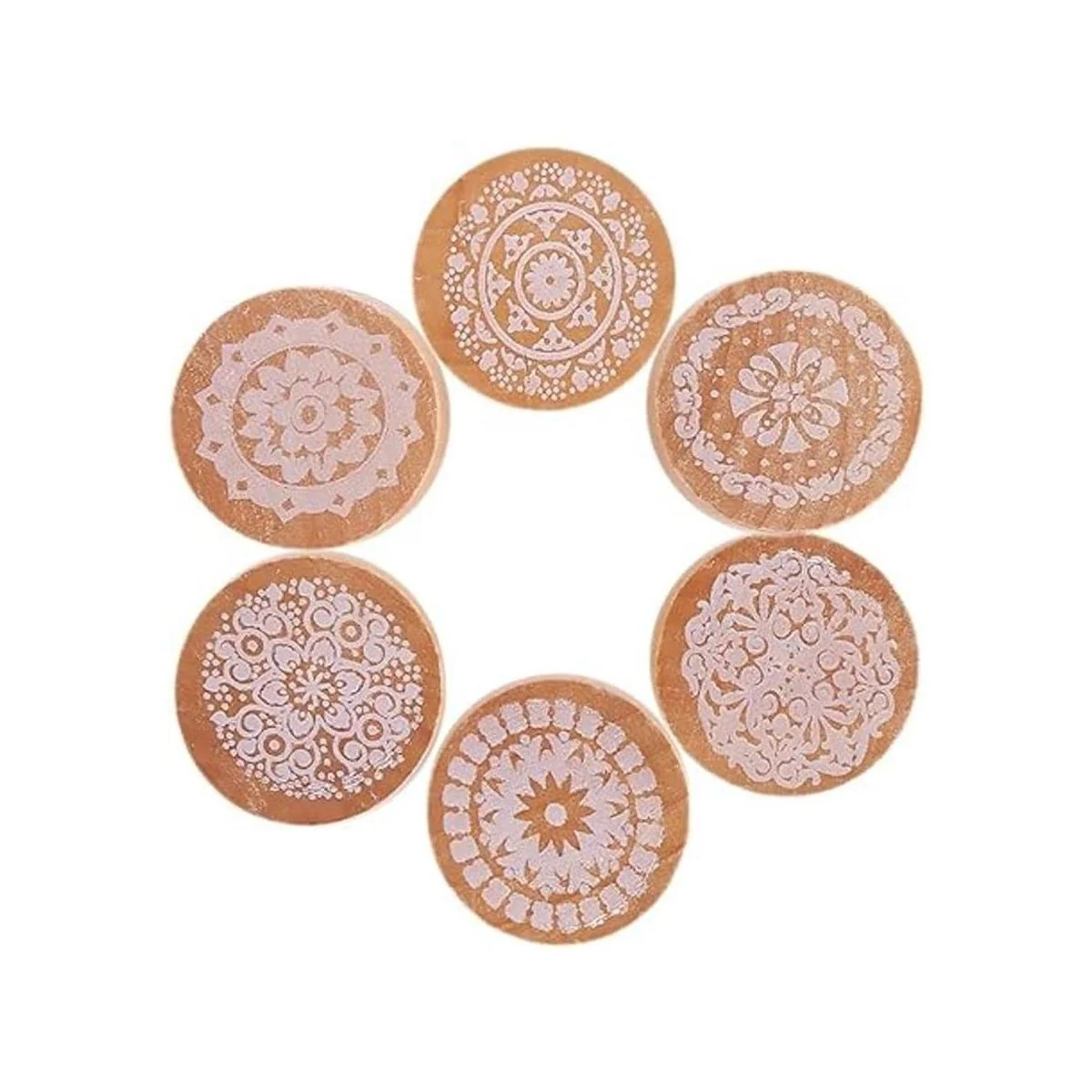 Minijuego de sellos de madera Yansanido 12 unidades para