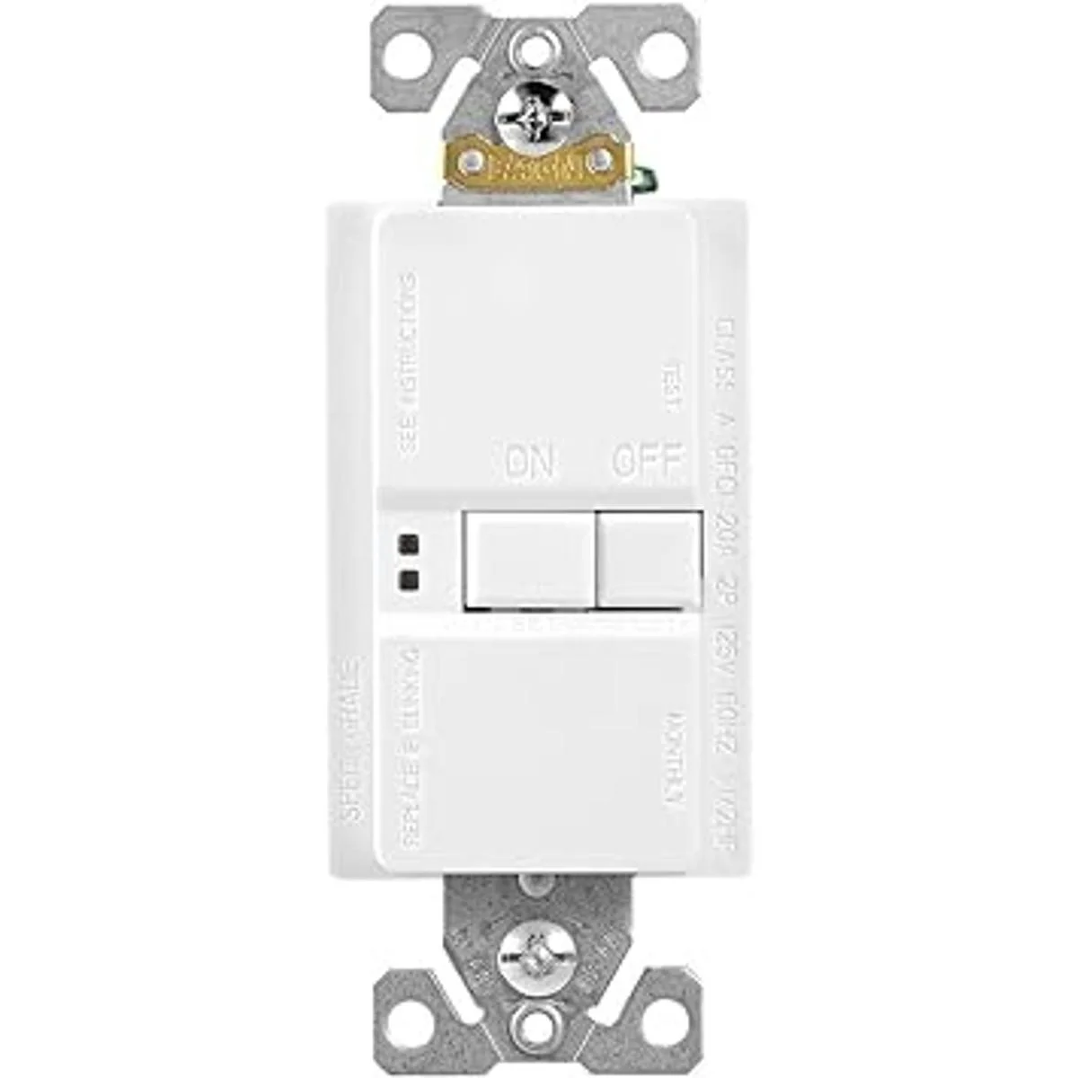 Eaton GFCI autoensayo 20 A 125 V Blanco Face recipiente_1