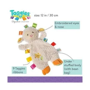 Taggies Sherbet Lamb Lovey Juguete de 12.0 in paquete de_3
