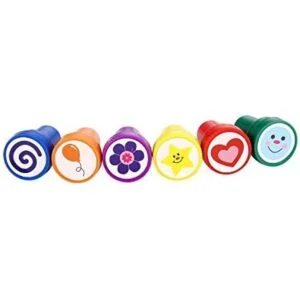 LUCKYBIRD S1118 Best Self Inking Plastic Fun Stamps Set de_3