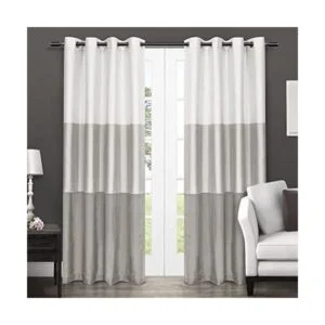 Exclusive Home Cortinas Chateau a rayas de seda_1