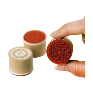 Minijuego de sellos de madera Yansanido 12 unidades para