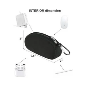 Cosmos Black Color Neoprene Travel Power Supply Case Bag_2