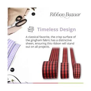 Cinta de tafetán de Ribbon Bazaar elegante tejido de_4