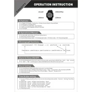 Mens Digital Sports Watch LED Screen Large Face Military_6