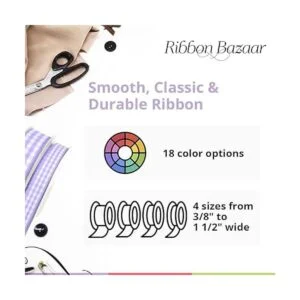 Cinta de tafetán de Ribbon Bazaar elegante tejido de_2