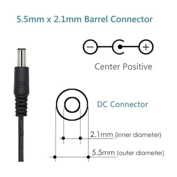 2packs DC 12V 1.5A 18watt Power Adapter Supply Switching_5