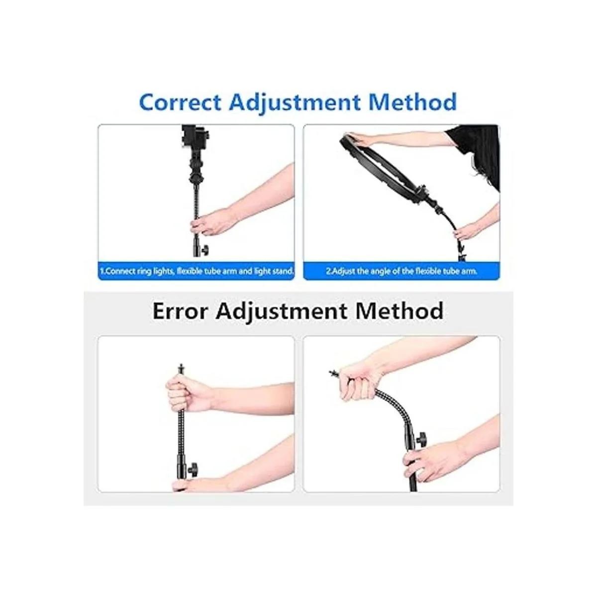 Neewer 1025cm Metal Flexible Tube Arm for LED Video_4