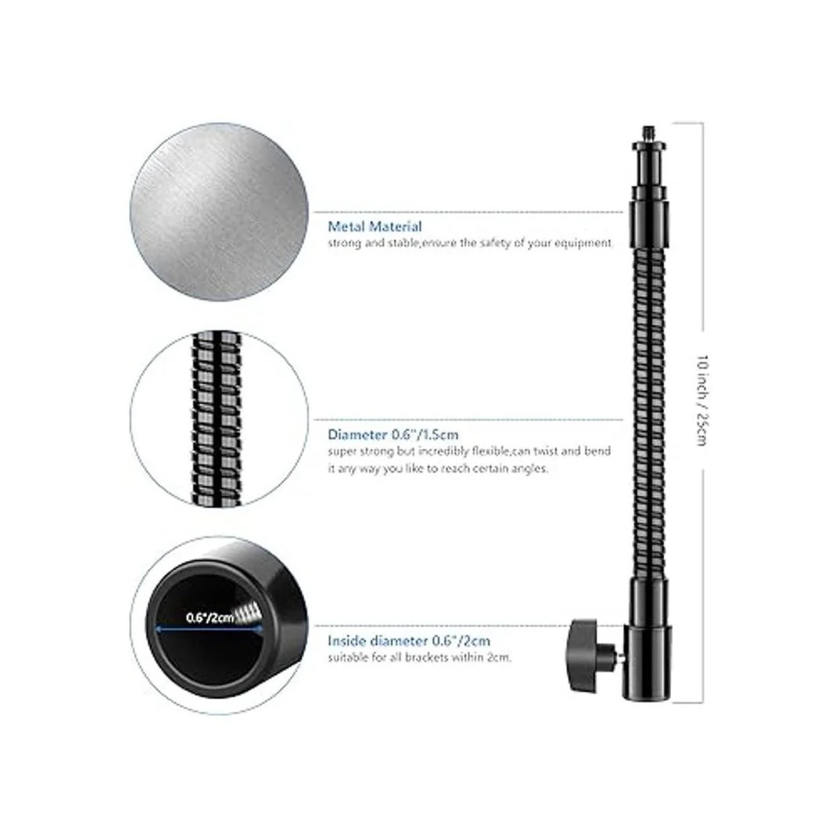 Neewer 1025cm Metal Flexible Tube Arm for LED Video_2