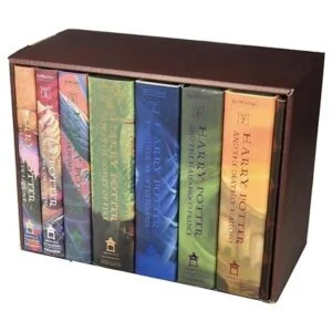 Juego de libros de Harry Potter 1 a 7 en baúl de juguete_3