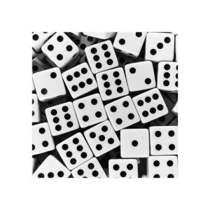 Juego de dados blancos de 063 pulgadas con puntos negros_3