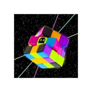 Cubo de Rubik Stickerless de neón modelo de los 80 de 3 x_2