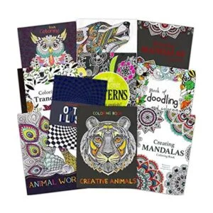 Juego de libros para colorear para adultos 10 libros para_1