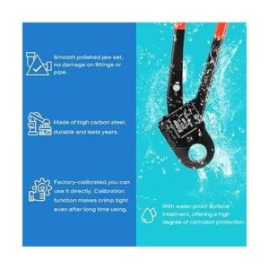 IWISS Herramienta de engaste PEX de 1 pulgada. Pinza de