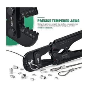 IWISS Herramienta de engarzado de cuerda de alambre para_3