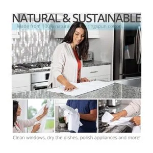 Aunti Ems Kitchen Juego de 13 toallas de algodón natural_3