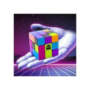 Cubo de Rubik Stickerless de neón modelo de los 80 de 3 x_3