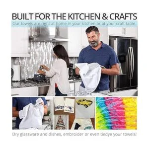 Aunti Ems Kitchen Juego de 13 toallas de algodón natural_6