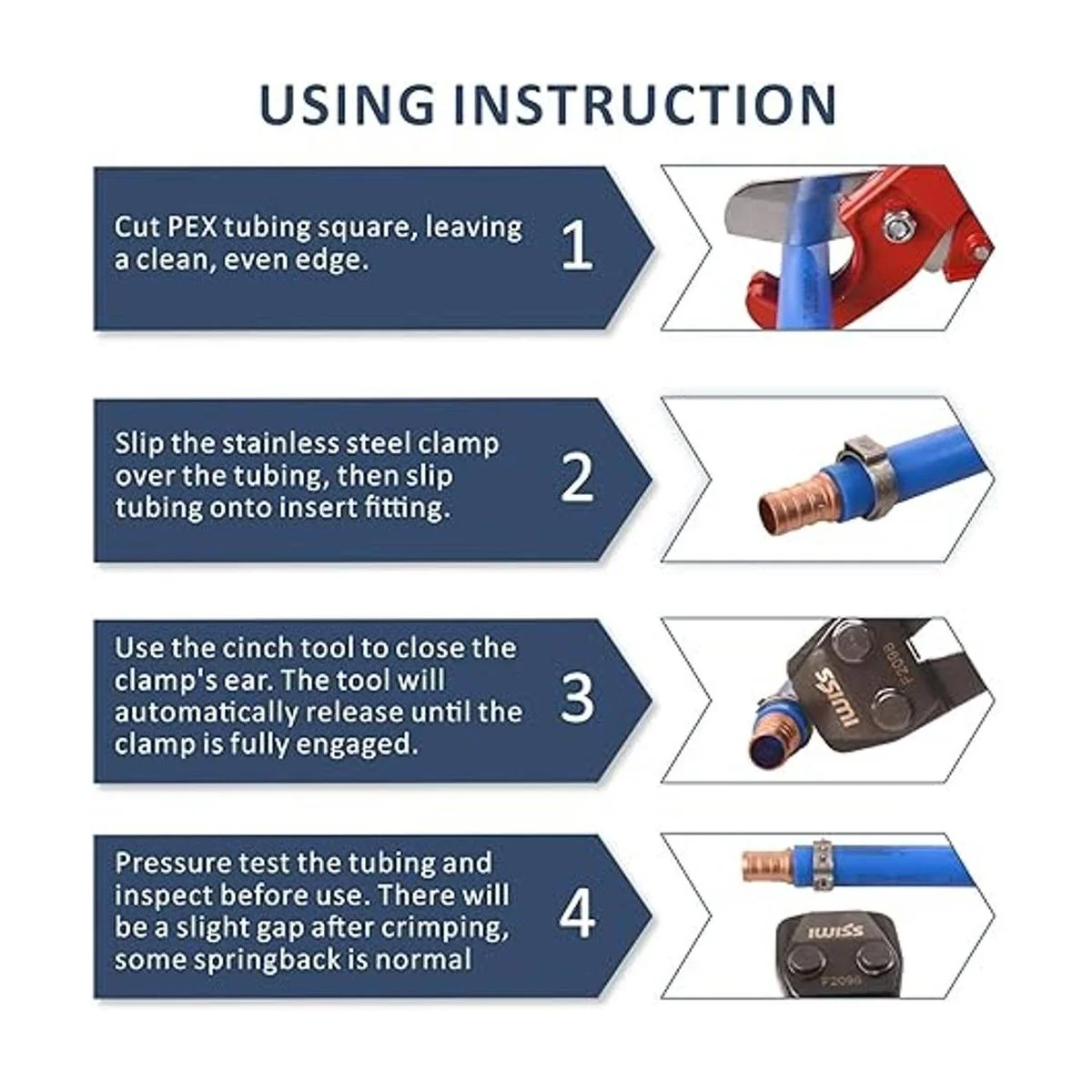 IWISS PEX Crimpadora para abrazaderas de acero inoxidable_6