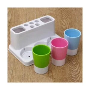 Eslite Soporte de pasta dental y cepillo de dientes para