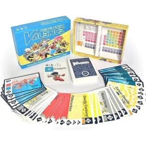 Juego de naipes con las valencias químicas avanzada y_3