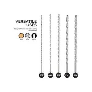 Neiko 10047A Juego de brocas extra largas de 12 5_4