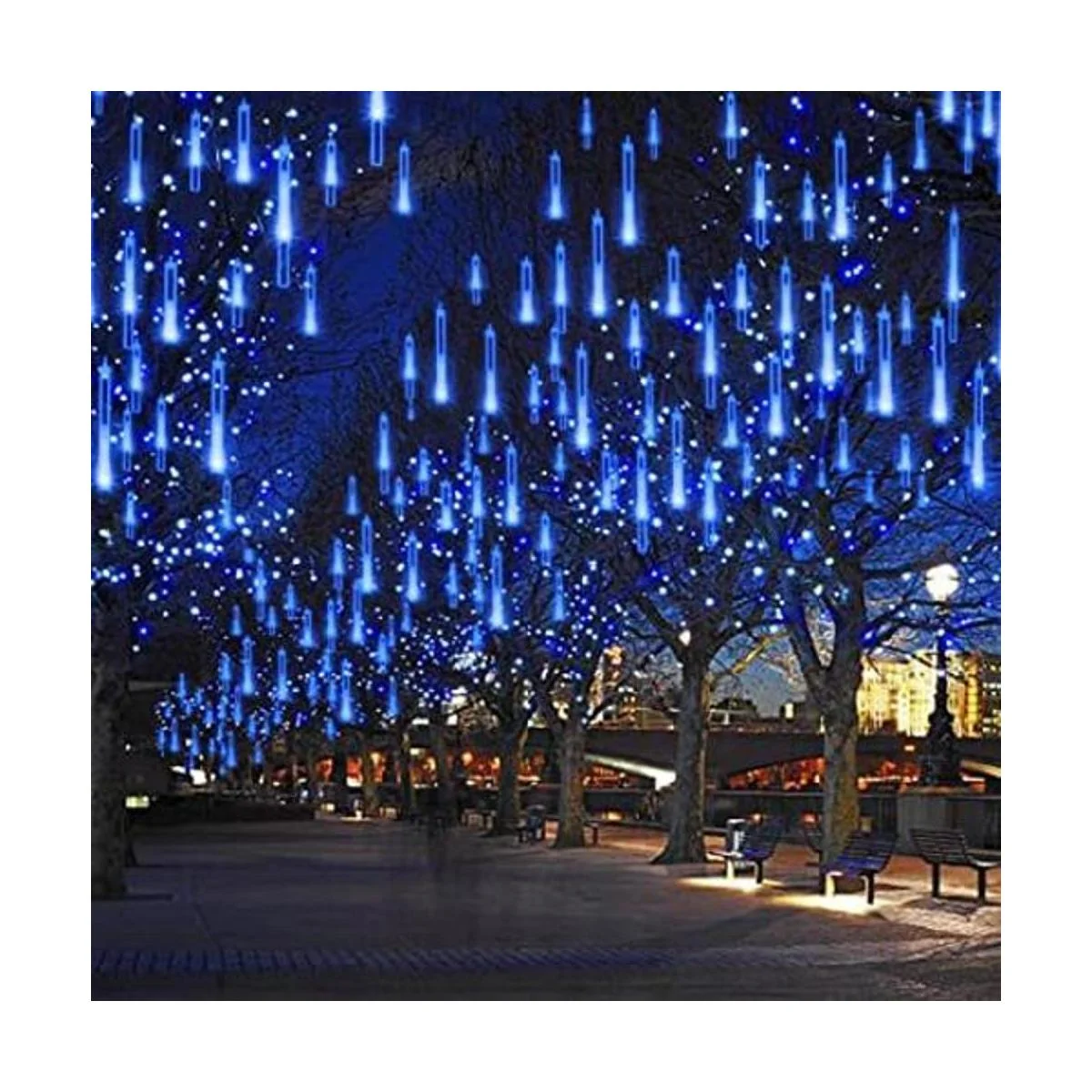 Adecorty Luces de Navidad para exteriores simula nieve_1