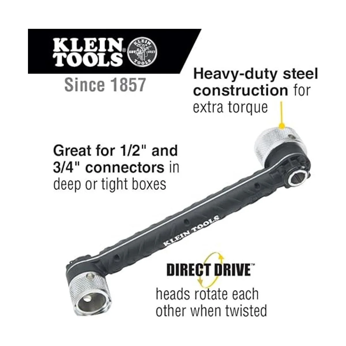 Klein Tools 56999 lave de tuercas de seguridad de conducto_2