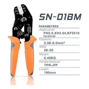 IWISS SN01BM crimpadora de trinquete AWG2820 para_2
