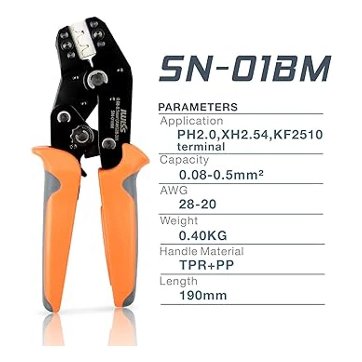 IWISS SN01BM crimpadora de trinquete AWG2820 para_2