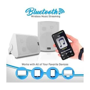 Altavoz estéreo para patio de montaje en pared para_3