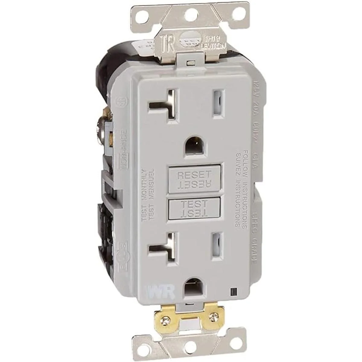 Leviton G5362WTG 20A125V Receptáculo GFCI doble_3