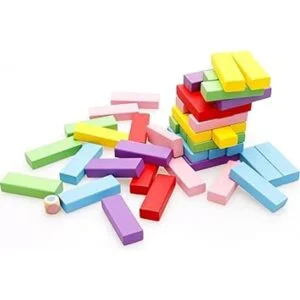 Juego de mesa de bloques de madera para niños 48 piezas_3