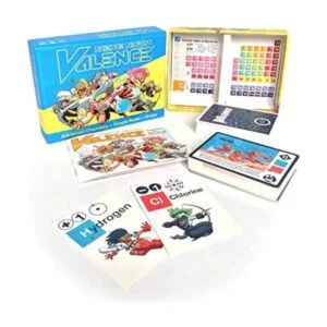 Juego de naipes con las valencias químicas avanzada y_1