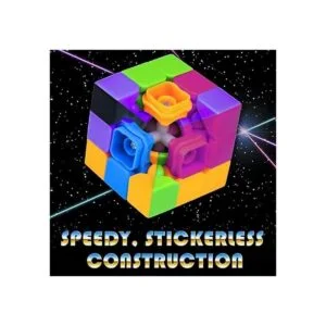 Cubo de Rubik Stickerless de neón modelo de los 80 de 3 x_5