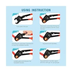 IWISS Herramienta de engaste PEX de 1 pulgada. Pinza de