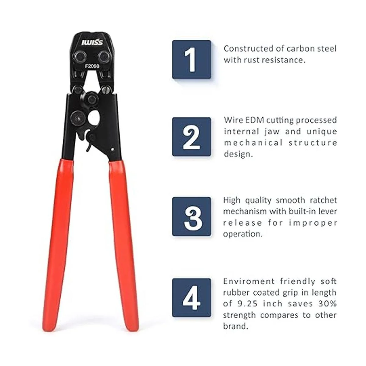 IWISS PEX Crimpadora para abrazaderas de acero inoxidable_2