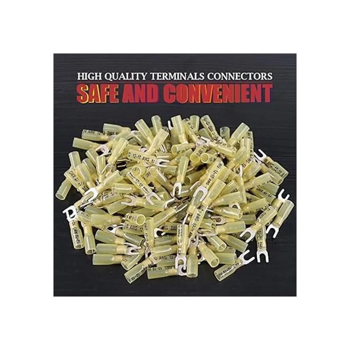 Hilitchi 50 conectores de terminales eléctricos de nailon