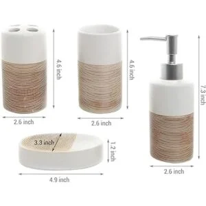 MyGift Juego de accesorios de baño juego de accesorios de_5