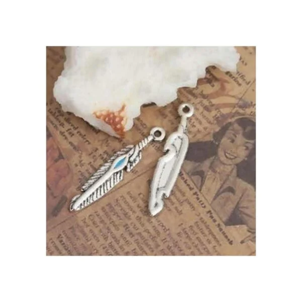 JGFinds Dijes de plumas nativos americanos en tono_3