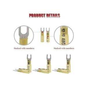 Hilitchi 50 conectores de terminales eléctricos de nailon