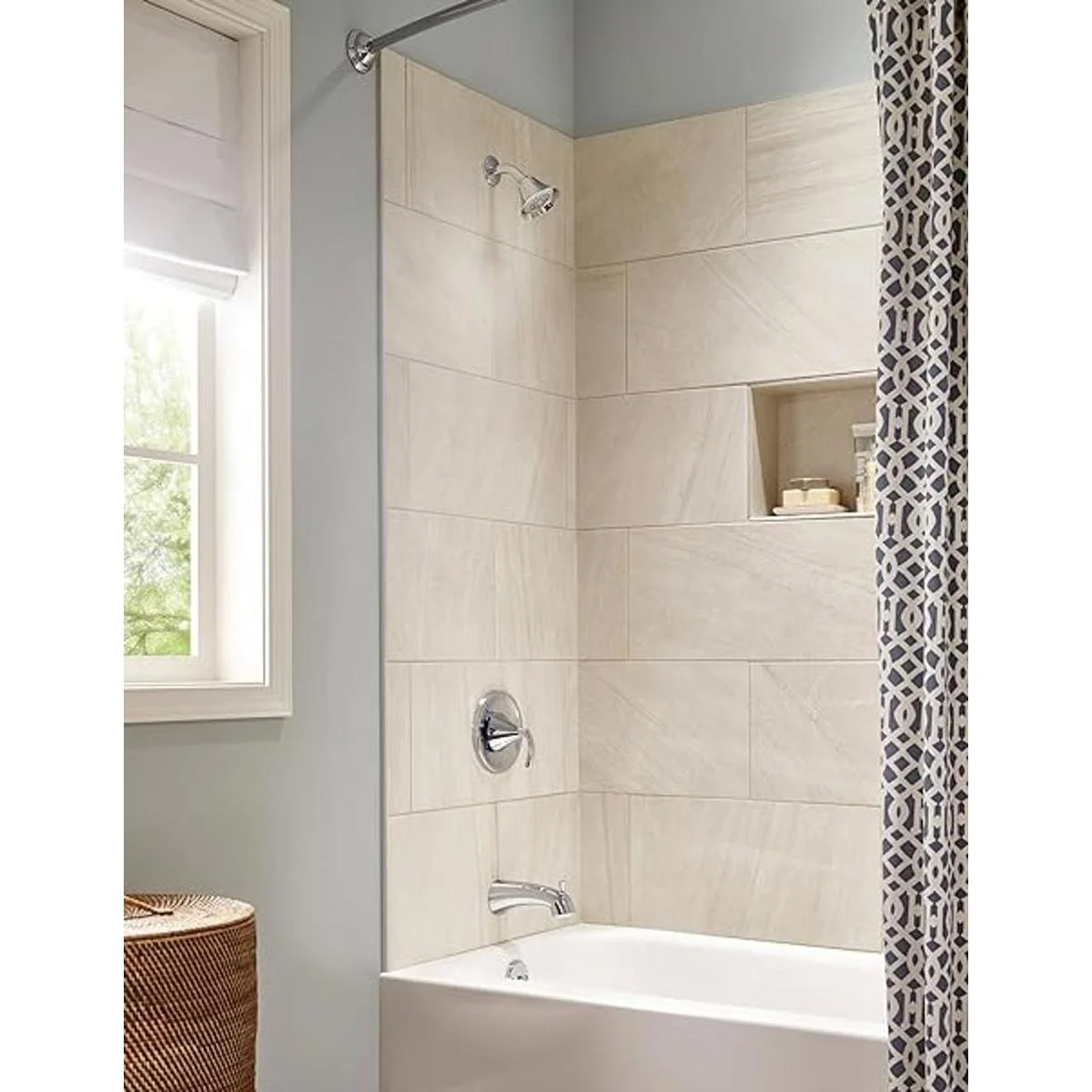 Moen t2742epbn Glyde sólo positemp ducha llave níquel_3