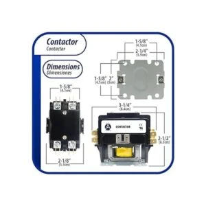 Appli Parts APAC24024 Contactor resistente de 2 polos 40