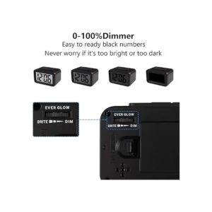 Creativo reloj de escritorio Hense con luz nocturna reloj